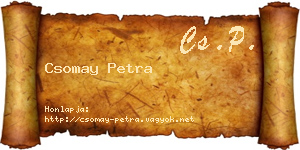Csomay Petra névjegykártya